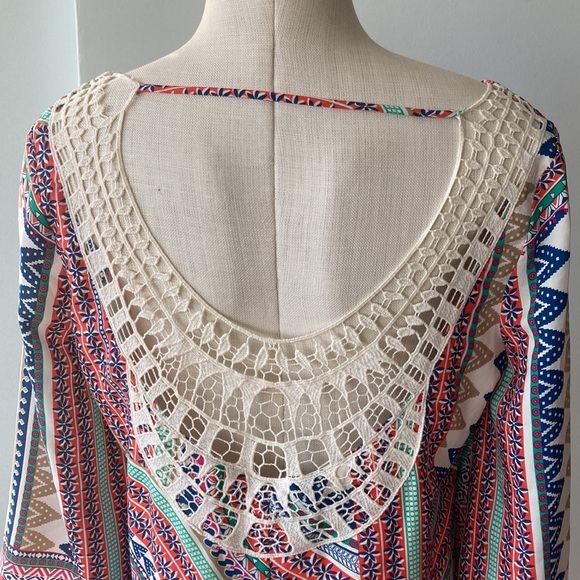 Pink Owl boho crochet back shift dress - Picture 5 of 8